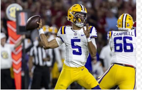 BREAKING NEWS: Falcons Lands LSU Tigers Top QB in the Latest Mock Draft.